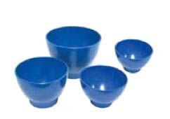Pac-Dent Autoclavable Flexible Blue Silicone Mixing Bowl, Medium, 500ml, ea