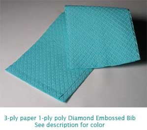 Tidi 2-Ply Tissue/Poly Towel, 13" x 18", White, Latex Free (LF), 500/cs