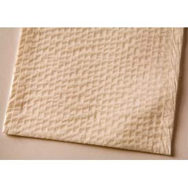 Tidi 3-Ply Tissue/Poly Towel, White, Rib Embossed, 13" x 18", 500/cs