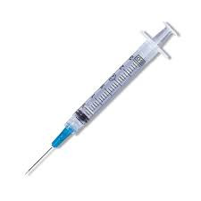 BD Syringe & Needle Combination, 3ml, Luer-Lok Tip, 25G x 1½", 100/bx, 8 bx/cs