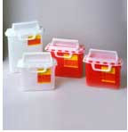 BD Sharps Collector, 2 & 3 Gallon, Next Generation, Counter Balanced Door, Red, 10/cs