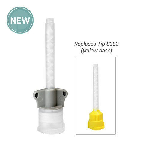 Parkell Mixing Tips, Gray Base, for use with 50ml Absolute Dentin and Mach-2, 30/pk