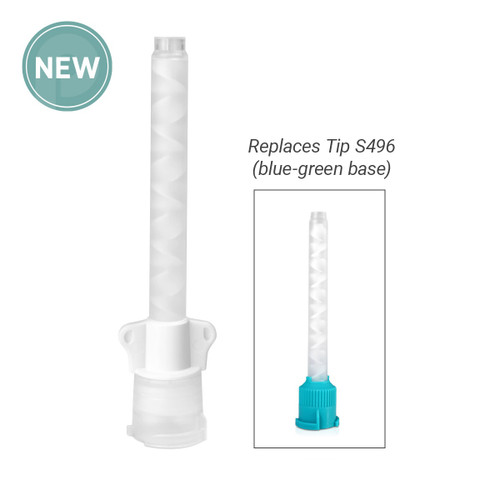 Parkell Mixing Tips, White Base, for use with Cinch Putty, Cinch heavy, MucoSoft, and MucoHard, 30/pk