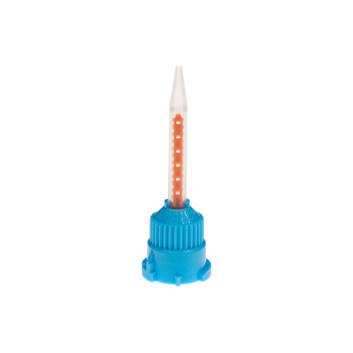 Hexa Acrylic T-Mixer Style (Short) Mixing Tips, 4:1 / 10:1, Blue/Orange, C&B 3.2mm, 25/pk