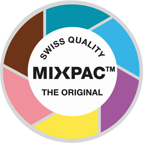 Hexa Mixpac T-Mixer Style (Short) Mixing Tips, 1:1, Brown/Clear, Core Build-Up Mixing, Pointed Head, 25/pk