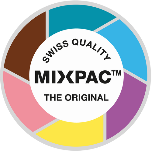 Hexa Mixpac T-Mixer Style (Short) Mixing Tips, 1:1, Brown/Clear, Core Build-Up Mixing, Blunt Head, 25/pk