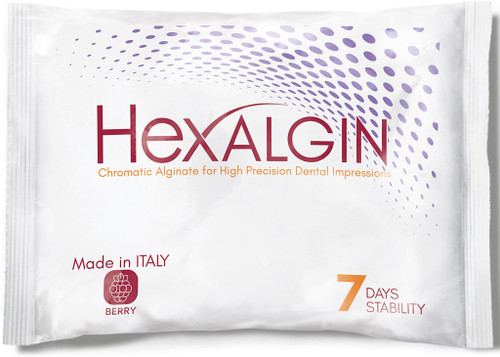 Hexalgin Alginate Impression Material, Fast Set, 454g, Berry Flavor, 1/pk