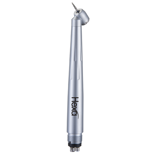 Hexa High Speed Handpiece, Push Button, Surgical 45 Degree Head, 4-Holes, ea