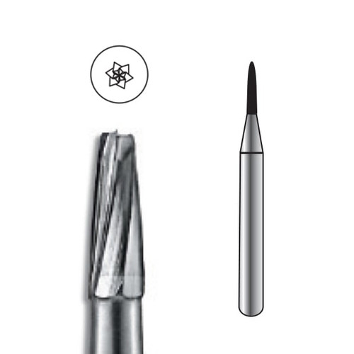 Pac-Dent Carbide Bur FG-1169 Taper Fissure Dome, 10/pk