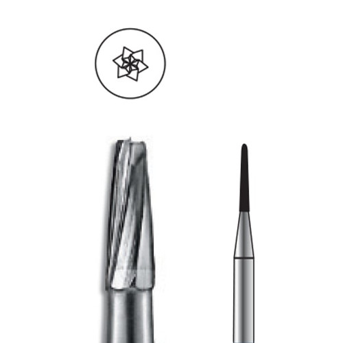 Pac-Dent Carbide Bur FG-1169L Taper Fissure Dome, 10/pk