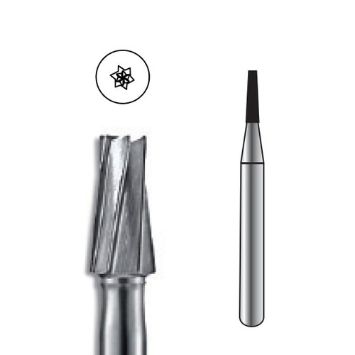 Pac-Dent Carbide Bur HP-169 Taper Fissure, 10/pk