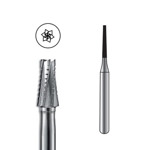 Pac-Dent Carbide Bur HP-699L Taper Fissure Crosscut, 10/pk