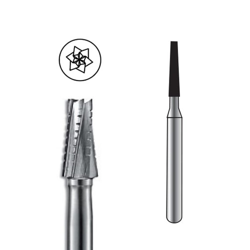 Pac-Dent Carbide Bur HP-701L Taper Fissure Crosscut, 10/pk