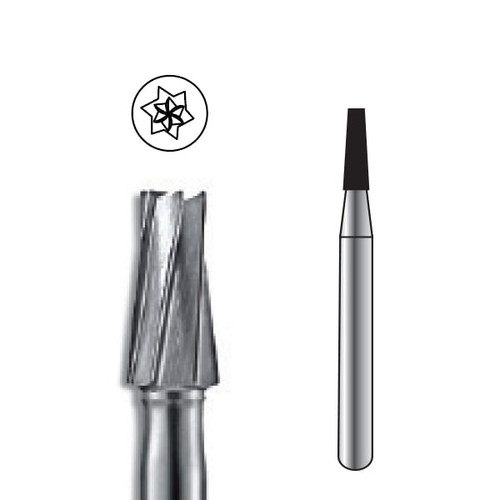 Pac-Dent Carbide Bur RA-171 Taper Fissure Latch-Type, 10/pk