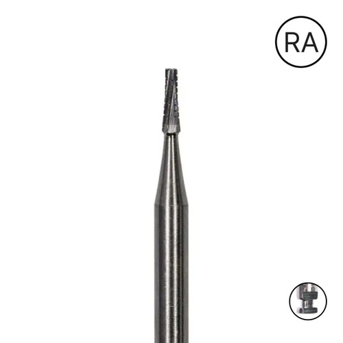 Pac-Dent Carbide Bur RA-701 Taper Fissure Crosscut Latch-Type, 10/pk