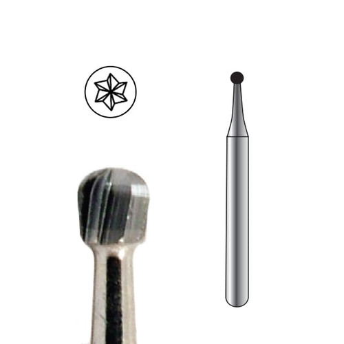 Pac-Dent Carbide Bur FGOS-3 Round, Clinic Pack, 100/pk