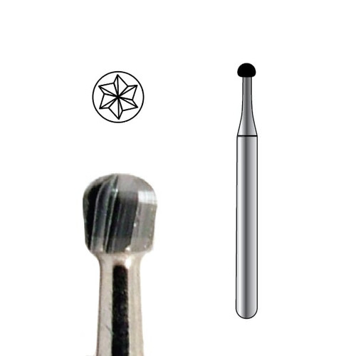Pac-Dent Carbide Bur FGOS-4 Round, Clinic Pack, 100/pk
