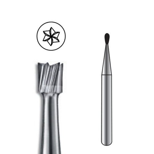 Pac-Dent Carbide Bur FGSS-330 Pear, Clinic Pack, 100/pk