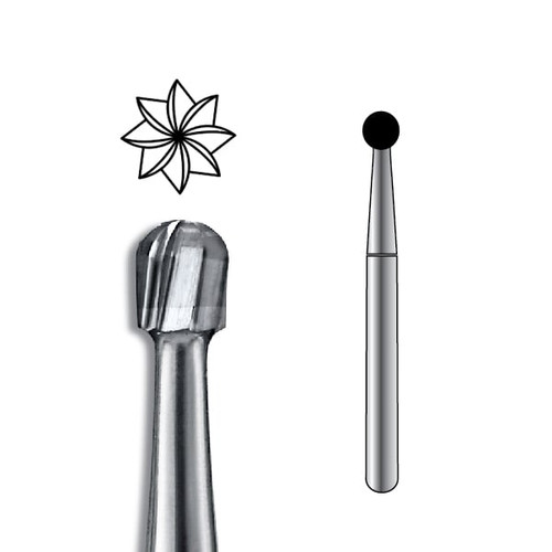 Pac-Dent Carbide Bur FGSS-8 Round, Clinic Pack, 100/pk