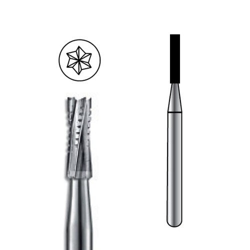 Pac-Dent Carbide Bur FGSS-557L Straight Fissure Crosscut, Clinic Pack, 100/pk