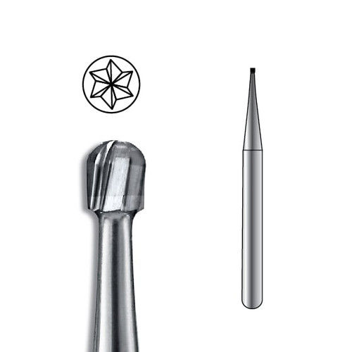 Pac-Dent Carbide Bur RA-1/4 Round Latch-Type, Clinic Pack, 100/pk