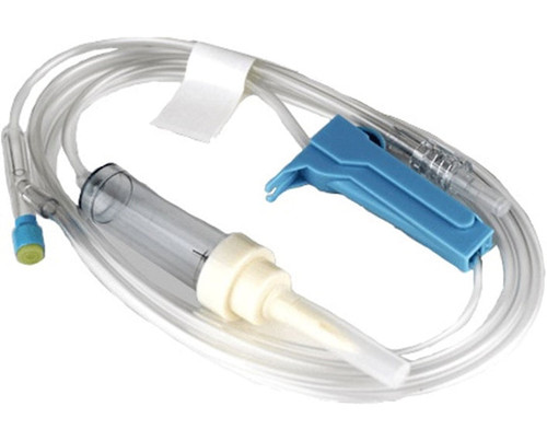 Exel IV Administration Set, 15 Drops/mL, Combination Vented/ Non-Vented, (Y) Injection Site, Luer Slip, 78" Tube, Roller Clamp, Pinch Clamp