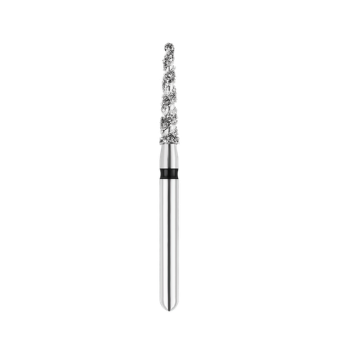 SpiralKool Diamond Turbo Cutting Bur 856T-014SC, Round End Taper, Super Coarse, 5/pk