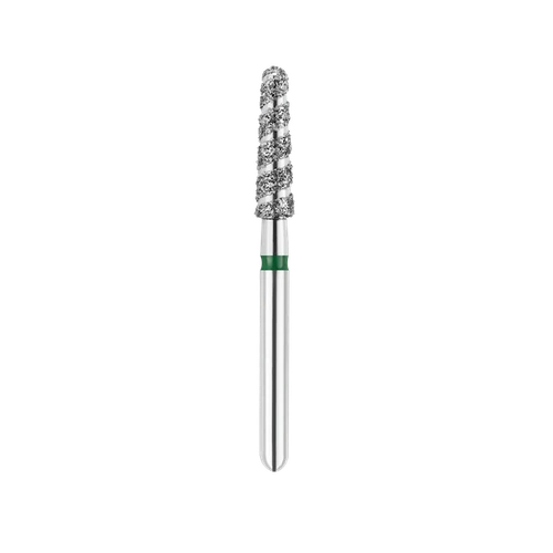 SpiralKool Diamond Turbo Cutting Bur 856T-022C, Round End Taper, Super Coarse, 5/pk