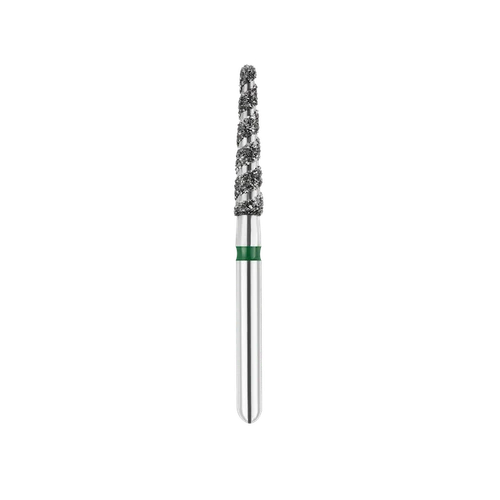 SpiralKool Diamond Turbo Cutting Bur 856LT-018C, Round End Taper Long, Super Coarse, 5/pk