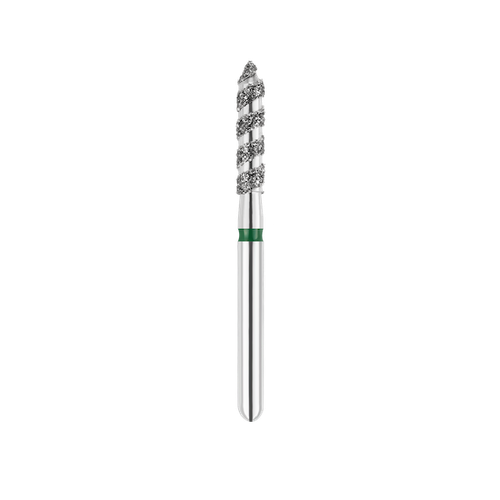 SpiralKool Diamond Turbo Cutting Bur 868T-018C, Flame, Super Coarse, 5/pk