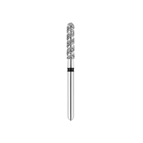 SpiralKool Diamond Turbo Cutting Bur 881T-016SC, Round End Cylinder, Super Coarse, 5/pk