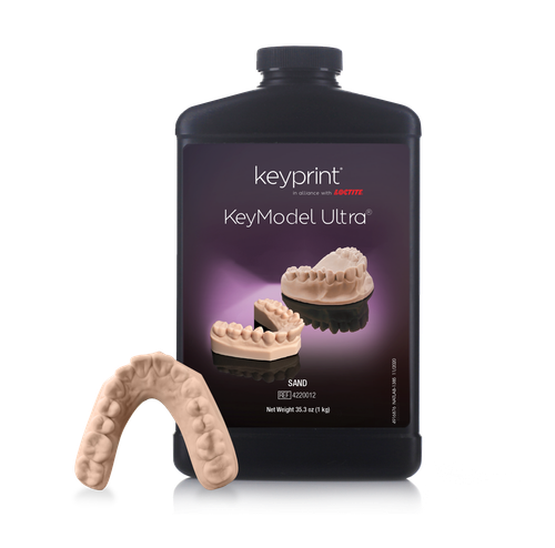 KeyPrint KeyModel Ultra Laboratory 3D Printing Resin, Sand, 1kg/bottle