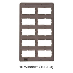 Flow Greylight X-Ray Film Mounts, Plastic, Grey, 10 Bite-Wing Windows, Size 3, 100/bx