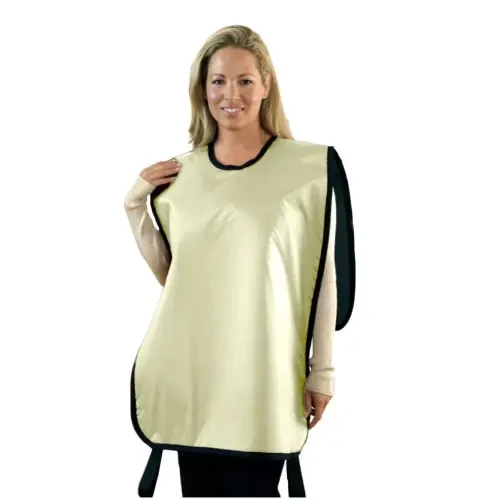 Flow Adult Lead Panoramic X-Ray Apron, without Collar, 0.3 mm, 24" x 27", Antimicrobial Beige, ea