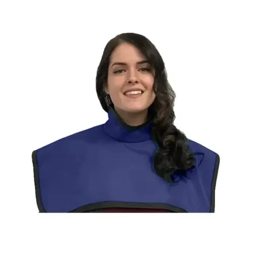 Flow Lead CBCT Pano X-Ray Apron with Collar, 0.3 mm, Royal Blue