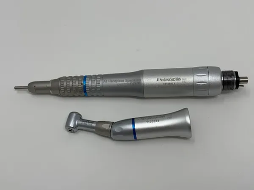 A1 Handpiece A1 E-Type 20K Airmotor Set: Includes, 1:1 E-Type Straight Nosecone, 1:1 E-Type Contra Angle, Push Button Ball Bearing Head & 20,000 RPM E-Type Airmotor, ea