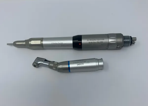 A1 Handpiece Midwest Rhino Type Low Speed 4 Hole Motor Set, Includes:  Straight Handpiece, Lever Contra Angle, 5,000RPM Airmotor, ea