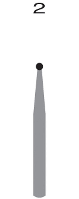 Quala Carbide Bur, LA2 Latch Round, 10/pk