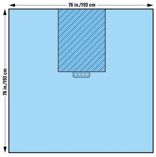 Halyard Custom Bottom Drape, 20/cs