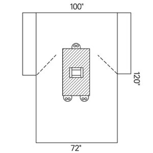 Halyard Transverse Laparotomy Drape, 15/cs