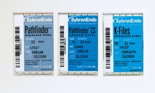 SybronEndo Pathfinder Instruments Pathfinder CS 21mm, Size K1, Dark Brown Handle, 6/pk