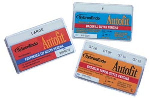 SybronEndo Autofit Feathered Tip Gutta Percha Fine, 100/bx SybronEndo Autofit Feathered Tip Gutta Percha Fine, 100/bx