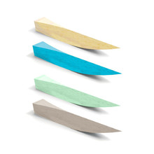 Keystone Wedges, Assorted Size, Colored, 500/pk | Optimus Dental Supply