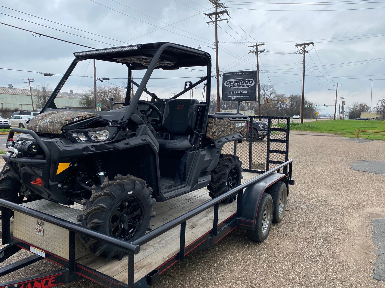 Can Am Defender Fully Loaded Roof Option 1 (4 speaker)