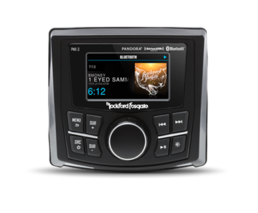 Rockford Fosgate PMX-3 Compact Digital Media Receiver w/ 2.7" Display 