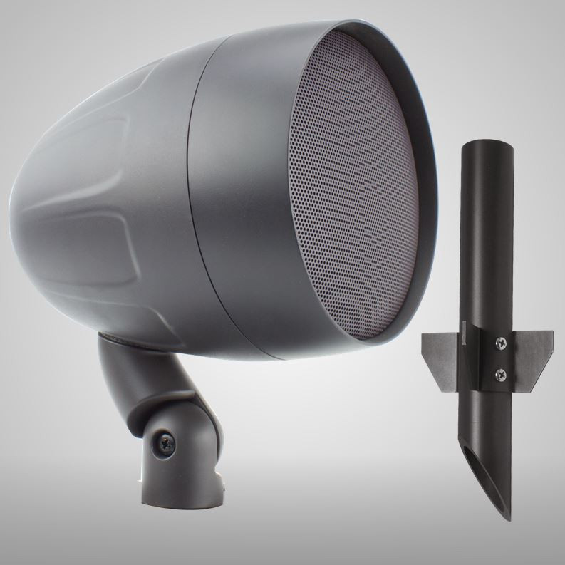 AcoustiScape™ 6.5" Landscape outdoor, 2-way speaker, 2.5 - 50 watts, 8Ω / 70v switchable, includes stake. Sold each.