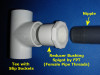 PVC Threaded Reducer Insert Bushing (FPT x Insert Spigot ) SCH 40