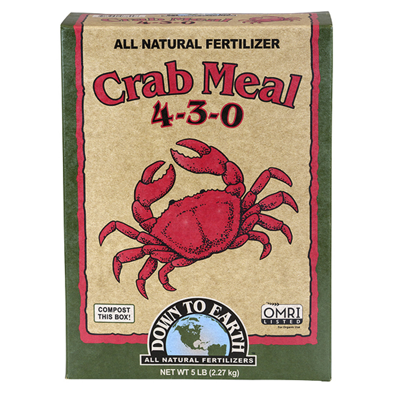 Down to Earth Crab Meal (4-3-0)