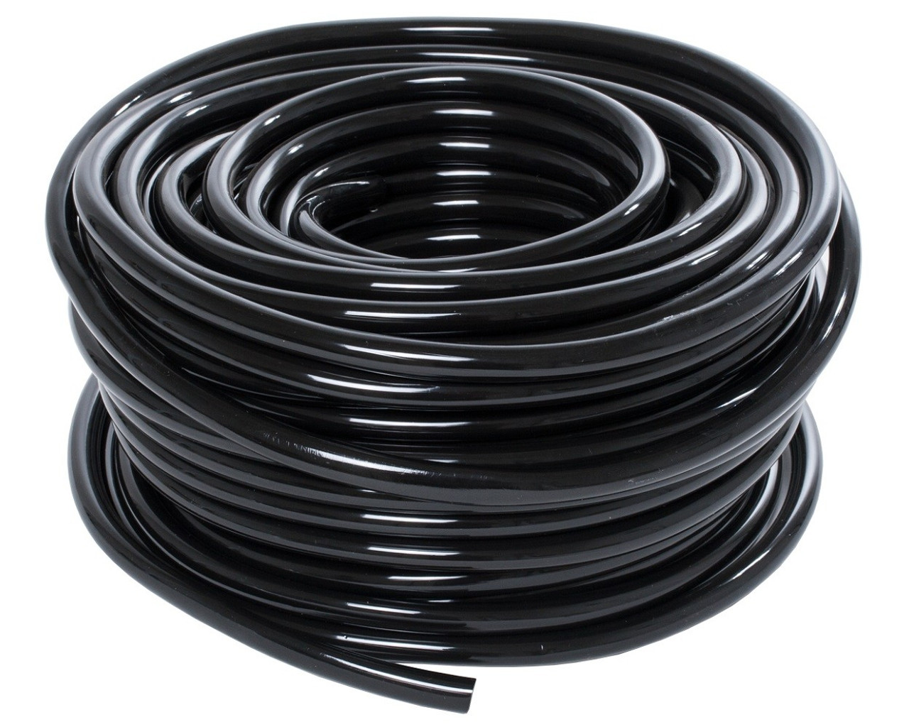 BLACK VINYL TUBING 1/2" ID - 5/8" OD, SOFT - 100 FT. ROLL