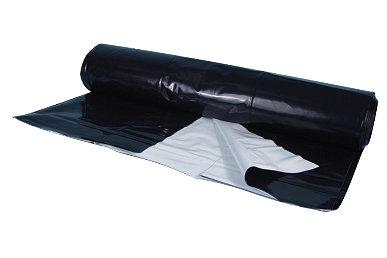 Berry Plastics Black White Poly Sheeting Commercial Sizes 5 ml *In-Store Pickup Only